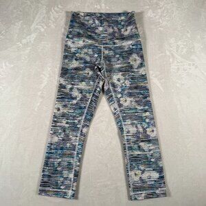 Lululemon Leggings Women Size 6 Blurry Belle W24 L22 High Rise Yoga Gym GUC